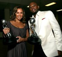 Omar Epps and Vanessa Williams at the 38th Annual NAACP Image Awards - Backstage.