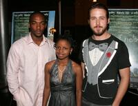Anthony Mackie, Shareeka Epps and Ryan Gosling at the premiere of "Half Nelson."