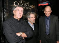 R. Lee Ermey, producer Tobe Hooper and Terrence Evans at the premiere of "Texas Chainsaw Massacre: The Beginning."