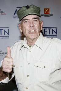 R. Lee Ermey at the A&E Television Networks Upfront celebration.