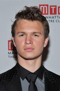 Ansel Elgort at the Off-Broadway opening night of "Regrets."