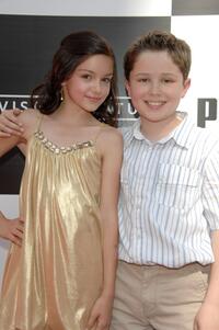 Ariel Winter and Nicholas Elia at the premiere of "Speed Racer."