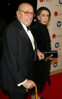 Ahmet Ertegun and Wife Mica Ertegun at the Warner Music Group Post-Grammy party.