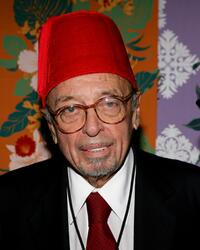 Ahmet Ertegun at the "Hulaween" a celebration of Bette Midlers 60th birthday.