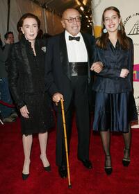 Ahmet Ertegun and his family at the Rock & Roll Hall Of Fame 19th Annual Induction Dinner.
