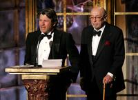 Jan Wenner and Ahmet Ertegun at the 20th Annual Rock And Roll Hall Of Fame Induction Ceremony.