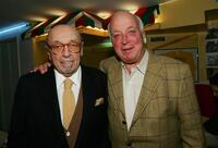 Ahmet Ertegun and Seymour Stein at the induction of the Rock & Roll Hall of Fame.