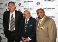 Lyor Cohen, Ahmet Ertegun and Kevin Liles at the UJA Federation music visionary of the year awards.