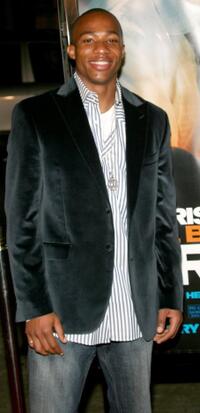 Arlen Escarpeta at the premiere of "Firewall."