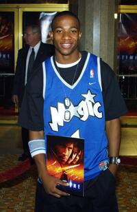 Arlen Escarpeta at the premiere of "Timeline."