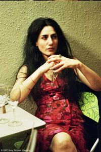 Ronit Elkabetz as Dina in "The Band's Visit."