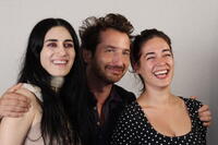 Ronit Elkabetz, Edouard Baer and Diane Fleri at the 34th Deauville Film Festival.