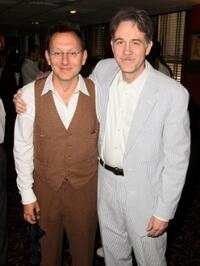 Michael Emerson and Boyd Gaines at the unveiling of Boyd Gaines Sardi's portrait.