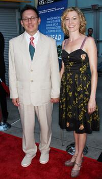 Michael Emerson and Carrie Preston at the premiere of "Towelhead."