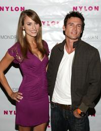 Ethan Erickson and Guest at the Nylon Magazine's TV Issue Launch party.