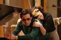 Marc Anthony and Jennifer Lopez in "El Cantante."