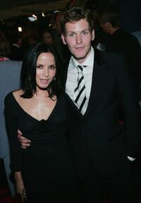 Shaun Evans and girlfriend at the opening night gala screening of "Being Julia" during the 2004 Toronto International Film Festival.