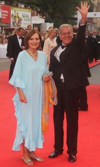 Rossella Falk and Enrico Lucherini at the premiere of "Atonement" during the 64th Annual Venice Film Festival.