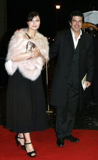Pierfrancesco Favino and wife at the Italian Film Academy's 50th David di Donatello Awards Ceremony.