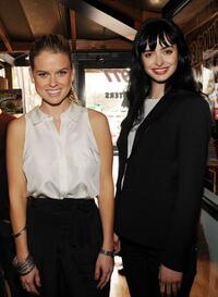 Alice Eve and Krysten Ritter at the Hooters in Atlanta, Georgia.