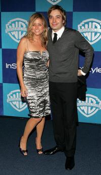 Nancy Juvonen and Jimmy Fallon at the Warner Bros./InStyle Golden Globe after party.