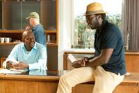 Forest Whitaker and director Rick Famuyiwa on the set of "Our Family Wedding."