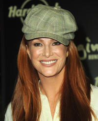 Angie Everhart at the Hard Rock Hosts "Imagine There's No Hunger: Celebrating The Songs Of John Lennon" in California.