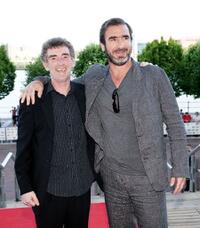 Steve Evets and Eric Cantona at the UK premiere of "Looking for Eric."