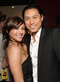 Briana Evigan and director Jon M. Chu at the L.A. premiere of "Step Up 2 The Streets."