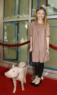 Dakota Fanning at the Los Angeles premiere of "Charlotte's Web."