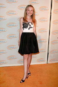 Dakota Fanning at the Lupus LA's 2008 Orange Ball.