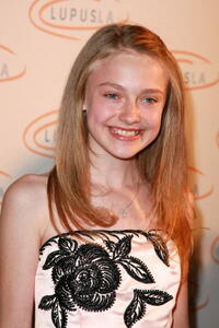 Dakota Fanning at the Lupus LA's 2008 Orange Ball.