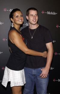 Jennifer Gimenez and Brendan Fehr at the launch party for the new T-Mobile Sidekick wireless device.