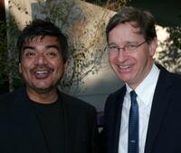 Jeff Garlin and Paul Feig at the party of Feig's sci-fi novel "Ignatius MacFarland: Frequenaut."