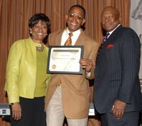 Clayola Brown, Antonio Fargas and Charles Whitehead at the 38th NAACP Image Awards nominees luncheon.