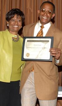 Clayola Brown and Antonio Fargas at the 38th NAACP Image Awards nominees luncheon.