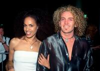 Christine Anu and Friend at the Sydney Convention and Exhibition Centre for the ARIA Awards.