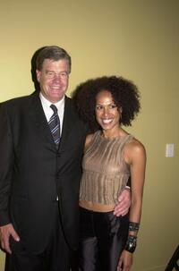 David Leckie and Christine Anu at the Launch of Channel 9 2001 Season.