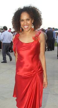 Christine Anu at the Golden Slipper Racing Carnival.