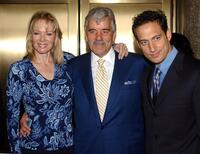 Dennis Farina, Elon Gold and Jean Smart at the cast of "In-Laws", a new show on the NBC fall.