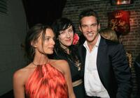 Gabrielle Anwar, Maria Doyle Kennedy and Jonathan Rhys Meyers at the after party for the premiere screening of Showtime's "The Tudors".