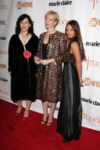 Gabrielle Anwar, Maria Doyle Kennedy and Joanna Coles at the New York premiere of Showtime's "The Tudors".