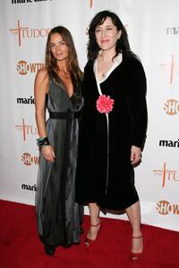 Gabrielle Anwar and Maria Doyle Kennedy at the New York premiere of Showtime's "The Tudors".