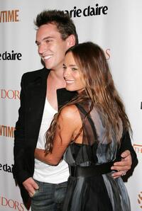 Gabrielle Anwar and Jonathan Rhys Meyers at the New York premiere of Showtime's "The Tudors".