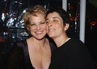 Cynthia Ettinger and Caroline Strauss at the "Carnivale" second season party.
