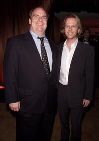 Kevin Farley and David Spade at the In Style/Warner Bros. post-Golden Globes party.
