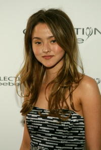 Devon Aoki at the Collection Bebe fashion show.