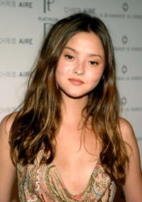 Devon Aoki at the Chris Aire Spring 2005 fashion show.