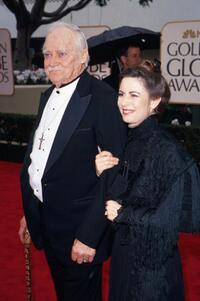 Richard Farnsworth and his girlfriend Jewel Van Balin at the 57th Annual Golden Globes awards.