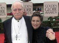 Richard Farnsworth and his girlfriend Jewel Van Balin at the 57th Annual Golden Globes awards.